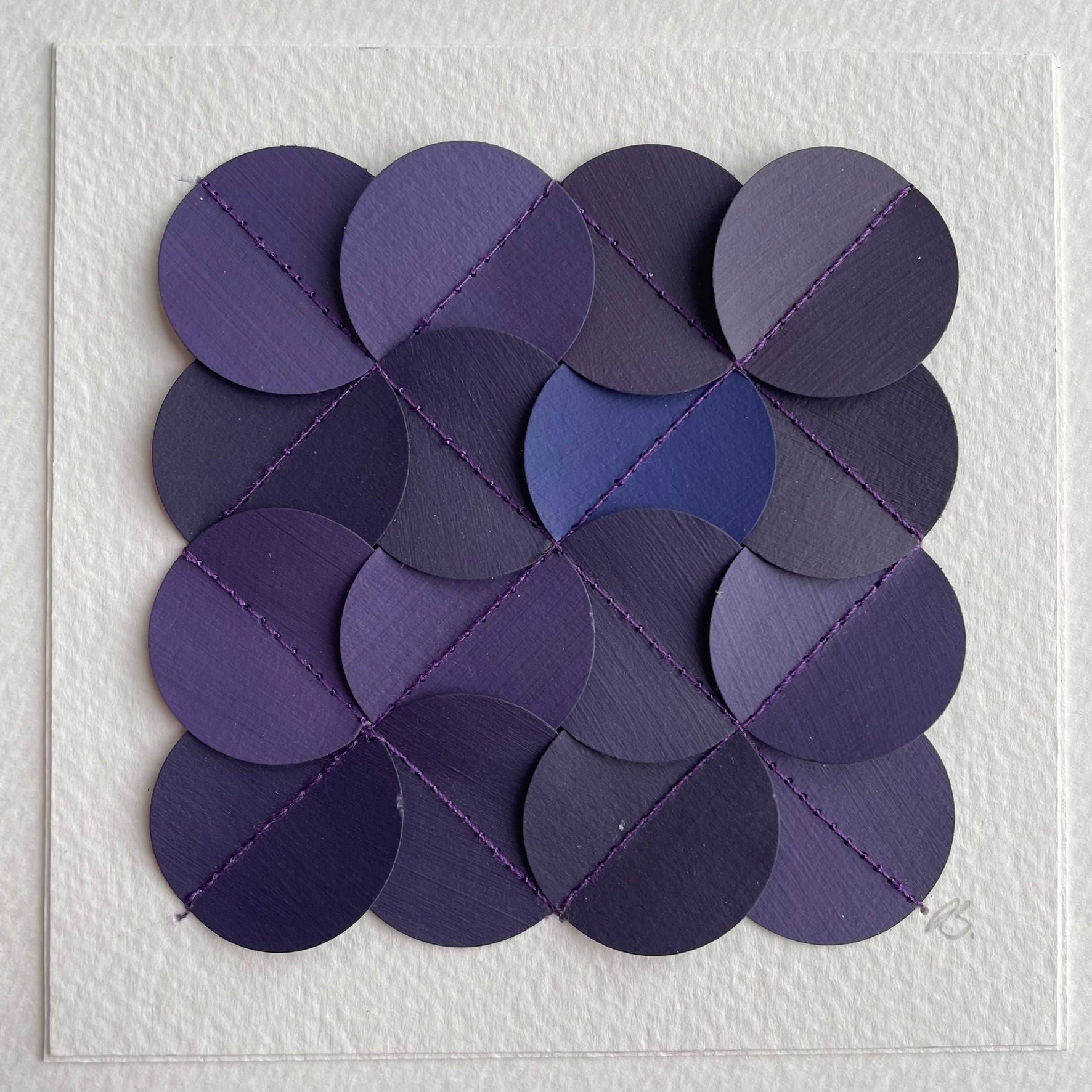 Purple Interlocking Micro (framed)