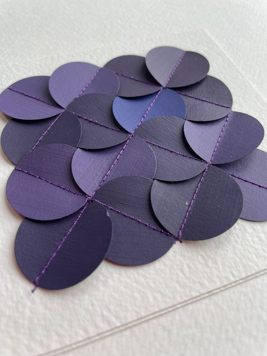 Purple Interlocking Micro (framed)