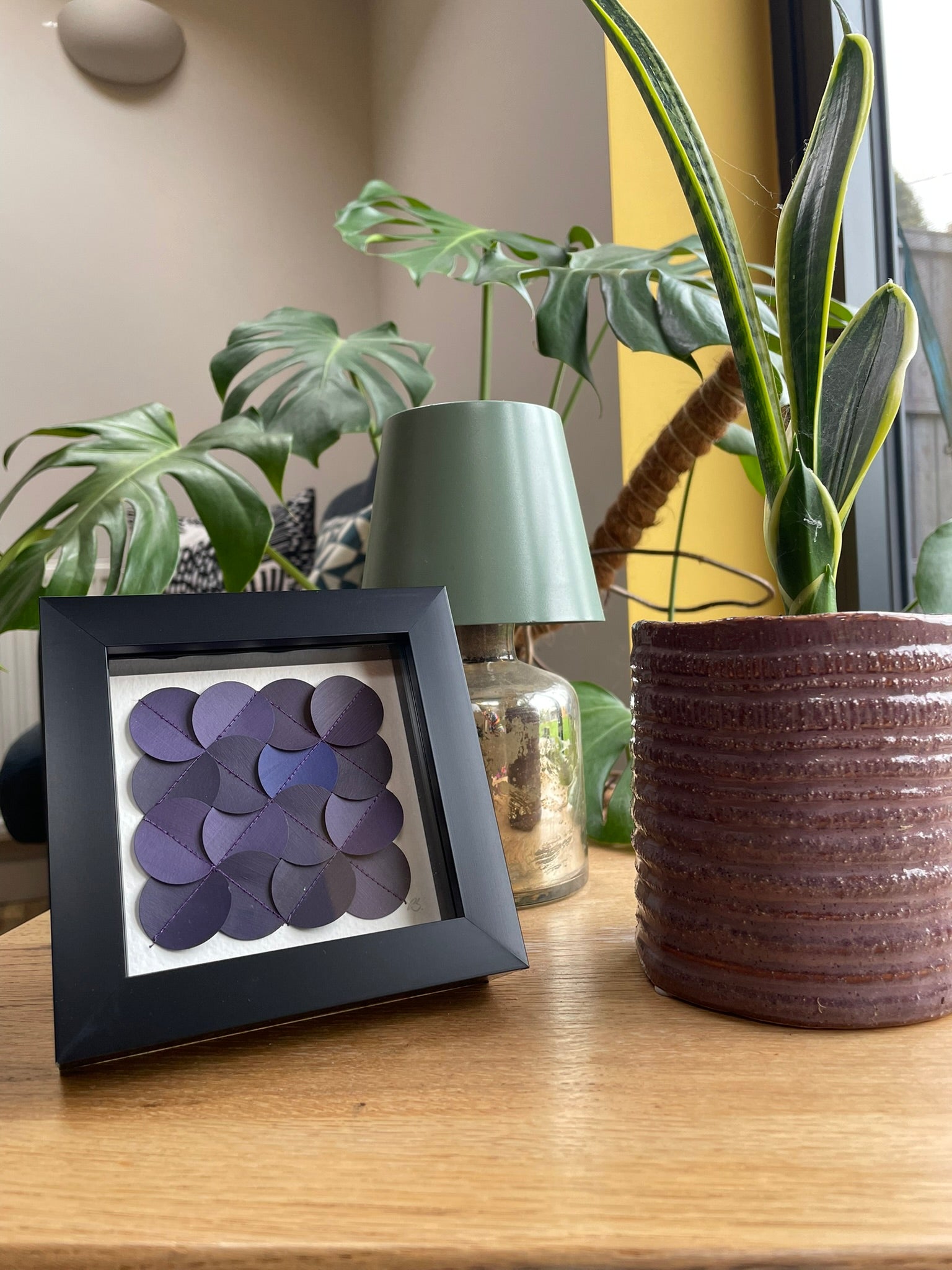 Purple Interlocking Micro (framed)